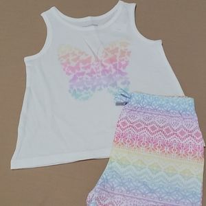 Butterfly Tank Short Set
